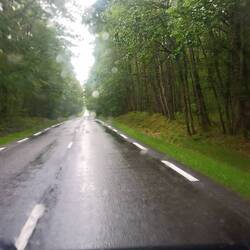 Reisetag mit Regen