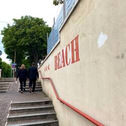 På vägen till hostellet i Rimini