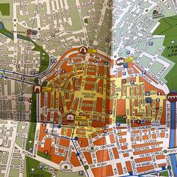 En fin karta över Rimini