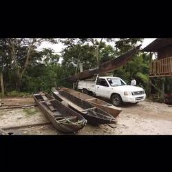 La fameuse technique de remontée des pirogues