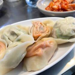 Kimchi dumplings