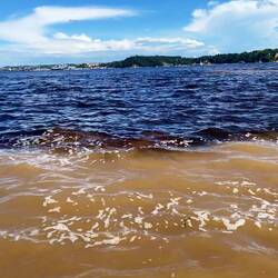 Rio Negro trifft auf Amazonas