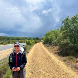 Racing the storm but ready with wet gear