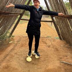 Standing on ostrich eggs!
