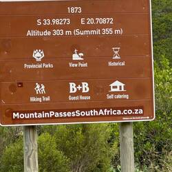 The mountain pass we traversed