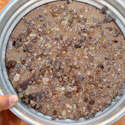 Sieve full of gems