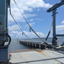 View of the channel coming into the marina.