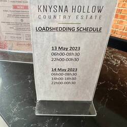 After the internet password, the most important sign in each hotel.