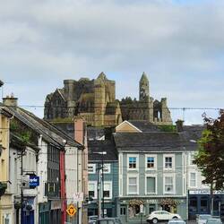 The Rock of Cashel towers over the town.