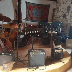 Lots of instruments and a nightly jam session