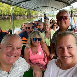 With friends Steve, Marianne, Margaret and Mark