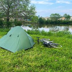 Camped by the Moselle