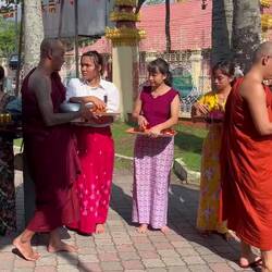 Alms for the monks