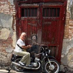 This one includes an actual motorcycle