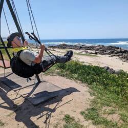 Swings by the ocean!