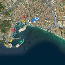 Die Entfernung vom Müller zurück zum Schiff