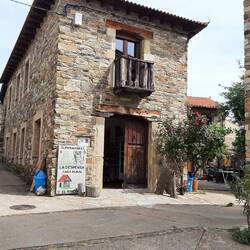 A small shop what they call the supermarket. Bought some bread and it was still warm