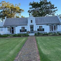 Our three rooms were in this white building