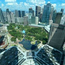 View from the skybridge on 41st floor