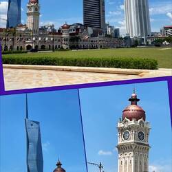 Juxtaposition with Sultan Abdul Sammad Building