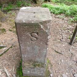 Grenzstein Saarland Deutschland