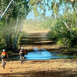 Our first water crossing.