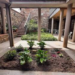 Courtyard in guest quarters