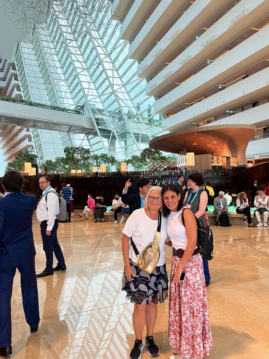 At the Marina Bay Sands Hotel
