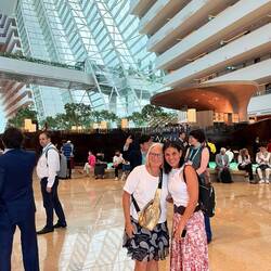 At the Marina Bay Sands Hotel