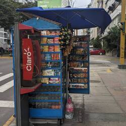 Überall gibt es solche Stände