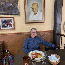 At the restaurant having lunch