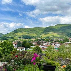The view of Saint Jean from the gite’s patio