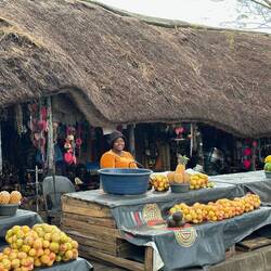 The village market in St Lucia