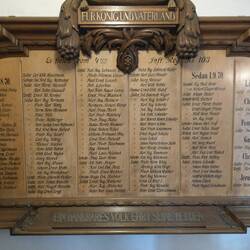 die toten Krieger der Kirchengemeinde