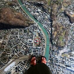 Birds Eye view of Salzburg