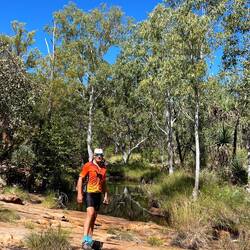 Walking into Galvans Gorge