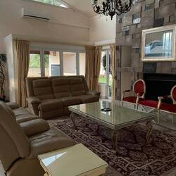 Living room at one of the villas