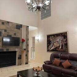 TV room at one of the villas