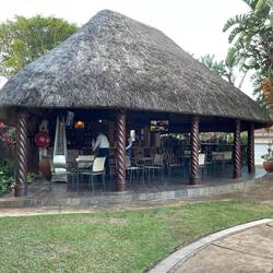 The outside bar at the Royal Villas