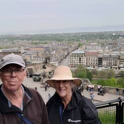 Edinburgh is in the background.