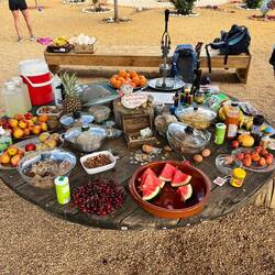 Feast at camp stop