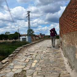 Nearing Astorga, Cathedral in the distance