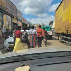 Area 2 street scene. It is ALWAYS like this!