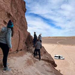 sie haben nicht nur unten gemalt