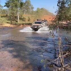 ‘Cruising thru a water crossing