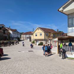 When only one cafe is open on a Sunday, everyone stops!