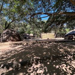View of the Matsamo village square