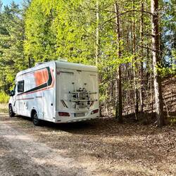 Übernachtungsplatz im Lundbosjön NR