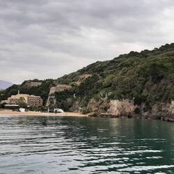 our calm anchorage