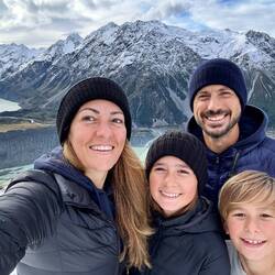 En haut du Sealy Tarns Track